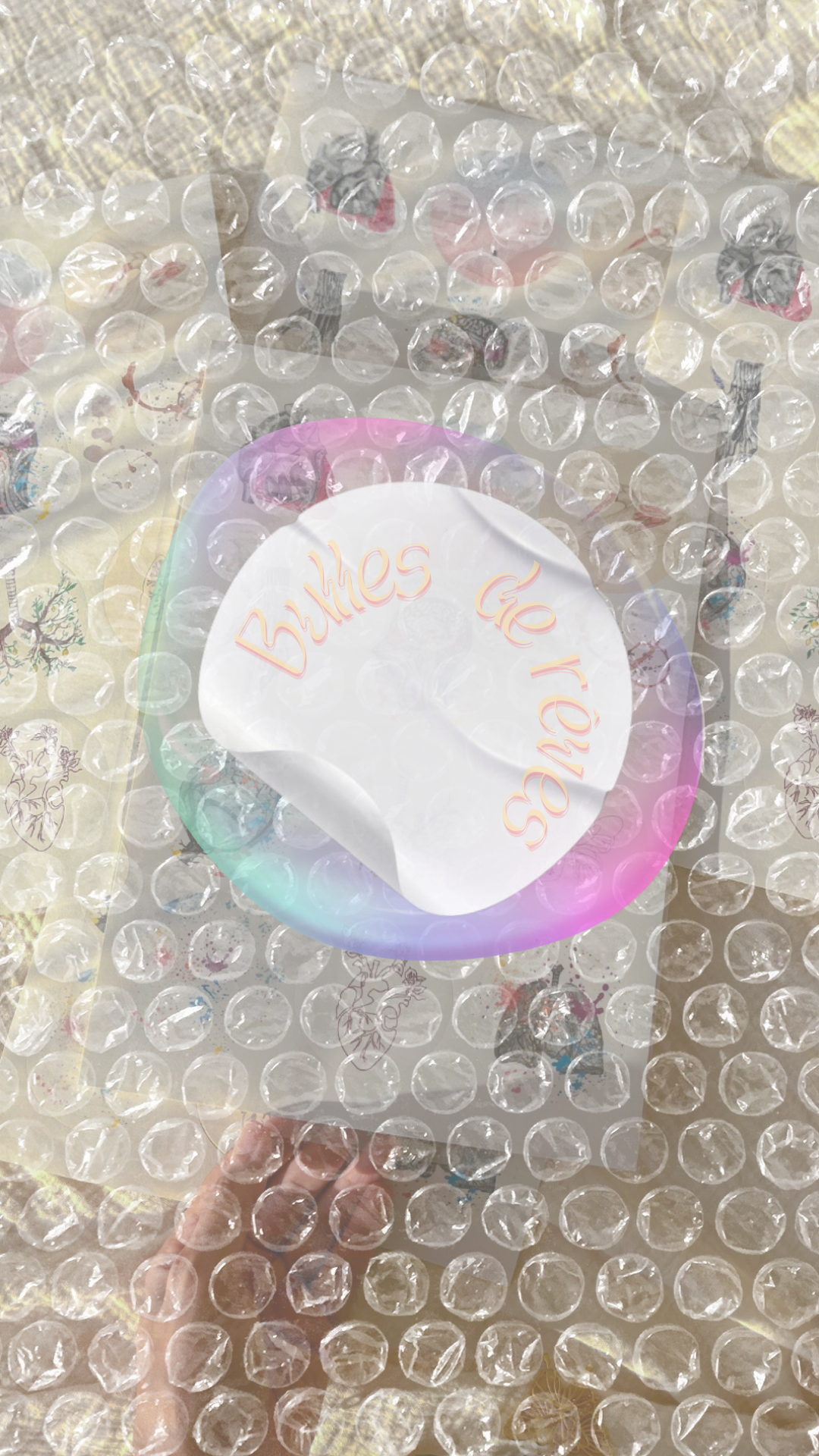 Bulles de rêves : la planche de stickers