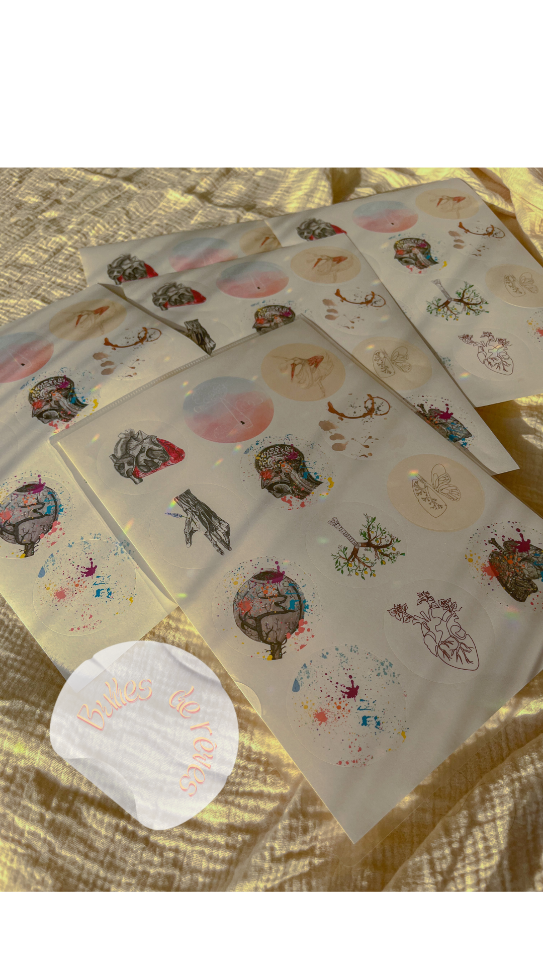 Bulles de rêves : la planche de stickers