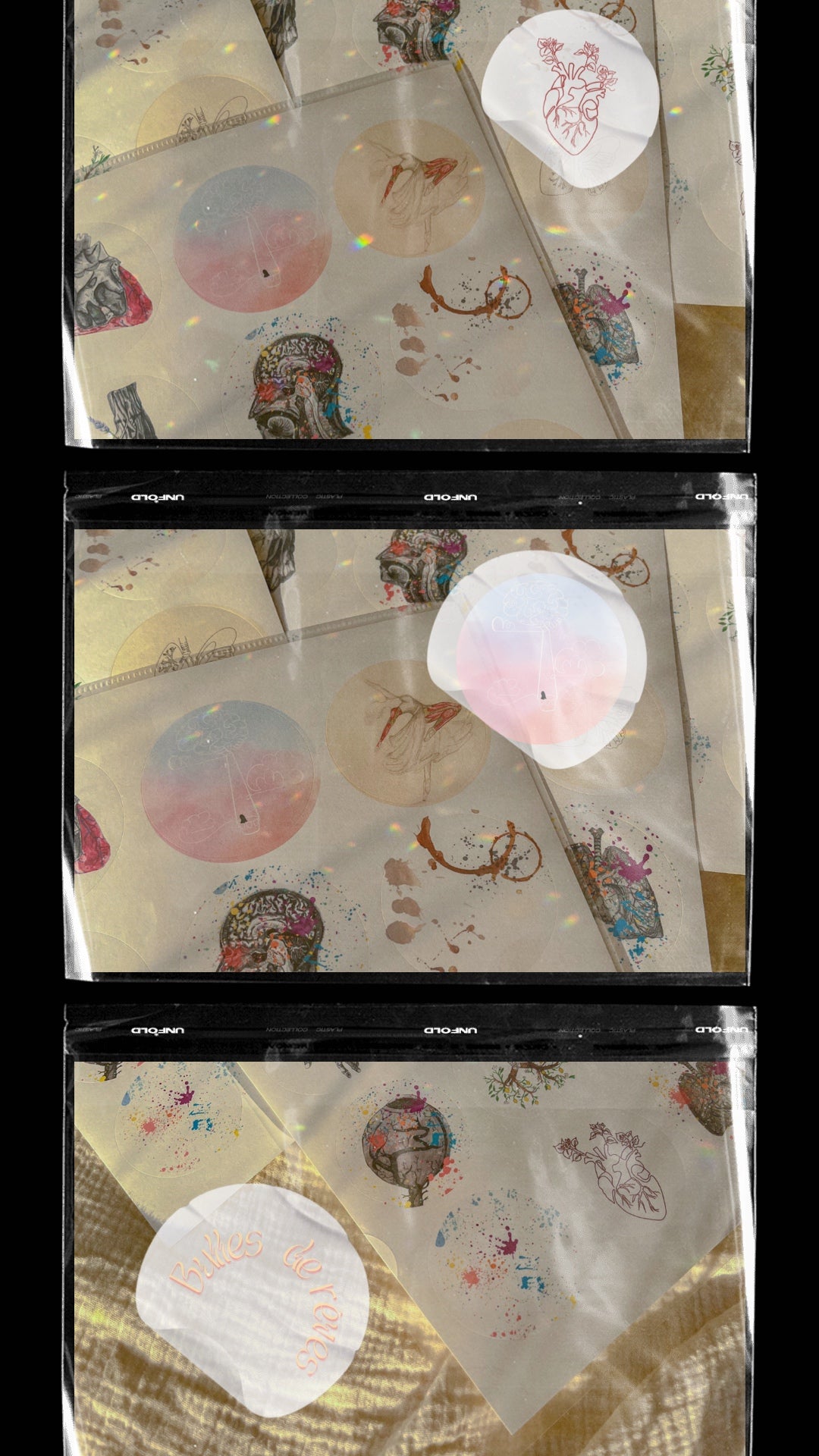 Bulles de rêves : la planche de stickers