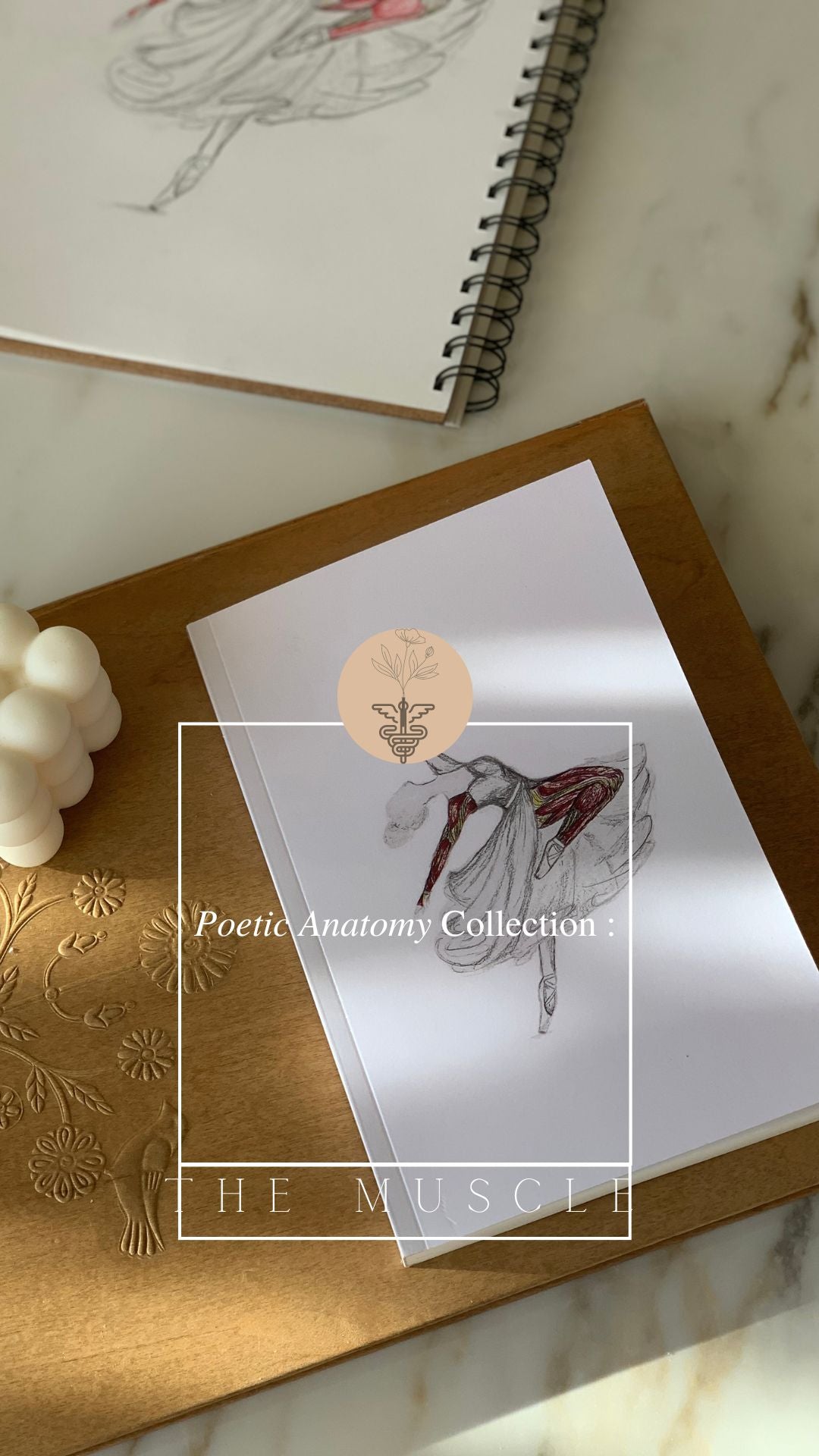 Carnet de notes - Notebook - Anatomie Poétique : Les muscles 🩰