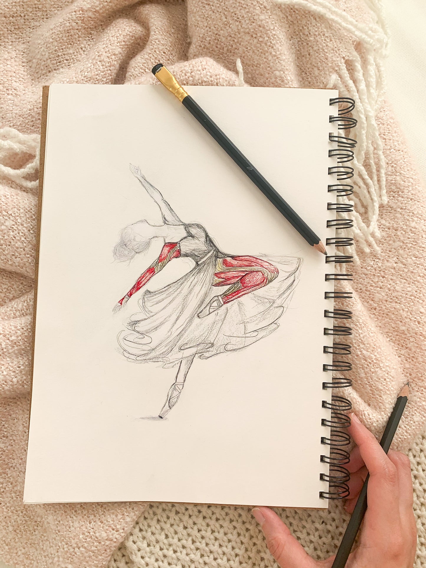 Carnet de notes - Notebook - Anatomie Poétique : Les muscles 🩰