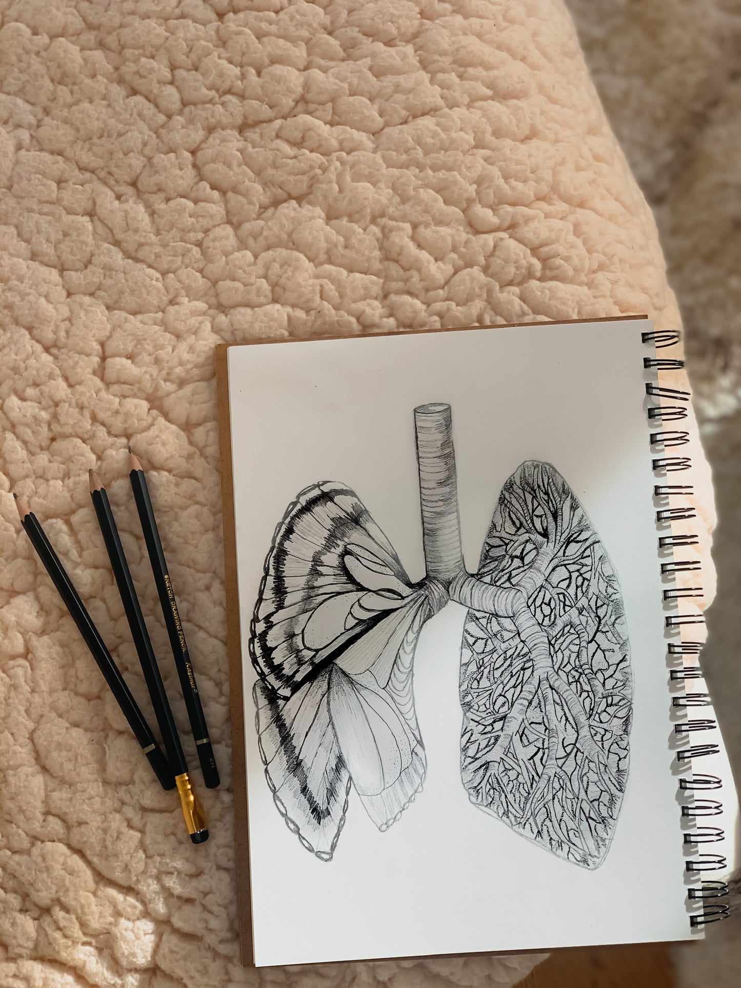 Carnet de notes - Notebook - Anatomie Poétique : Les Poumons 🫁
