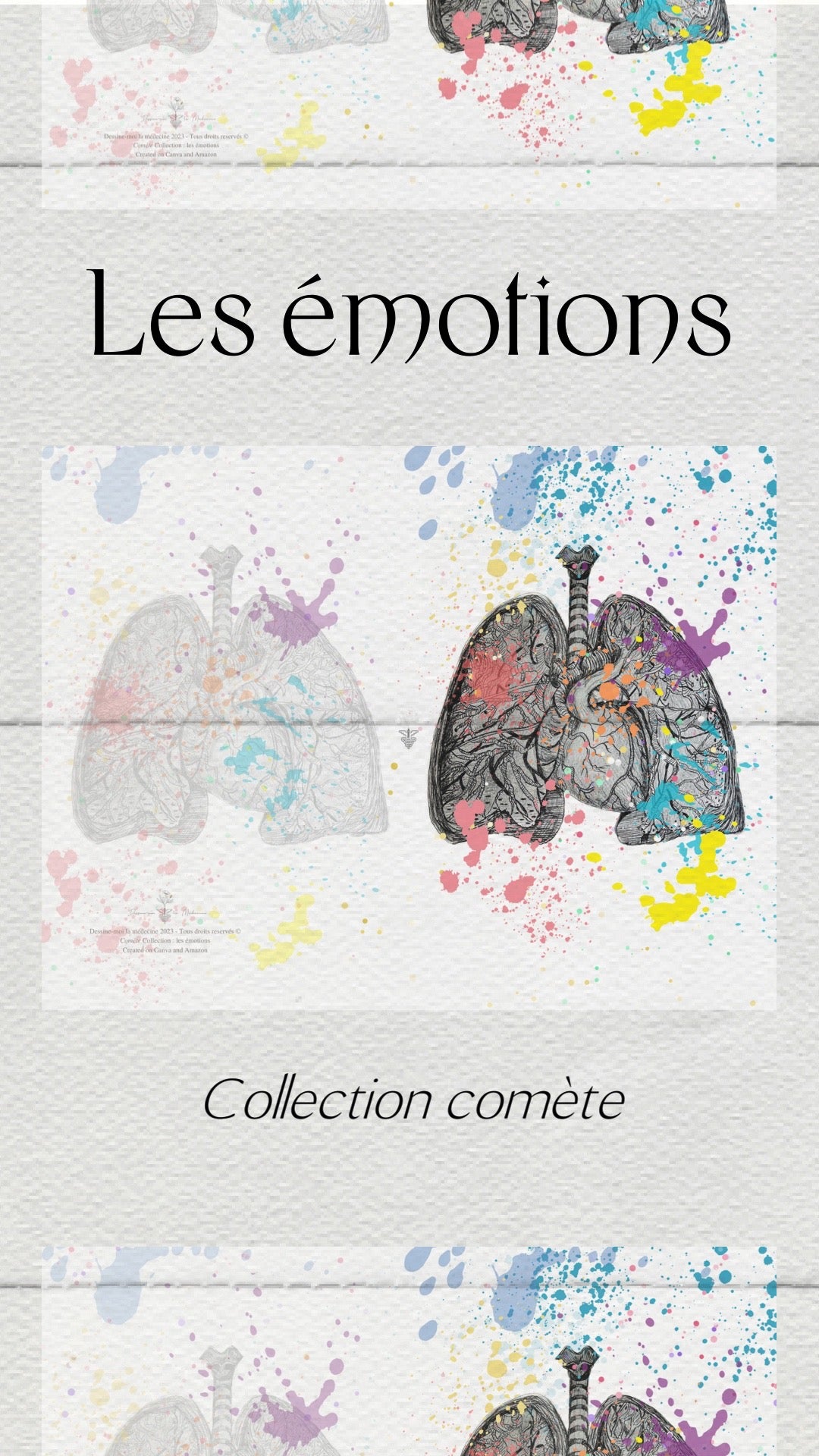 Carnet de notes - Notebook et to-liste organisateur - Tirer des plans sur la comète : Le coeur et les poumons, les émotions