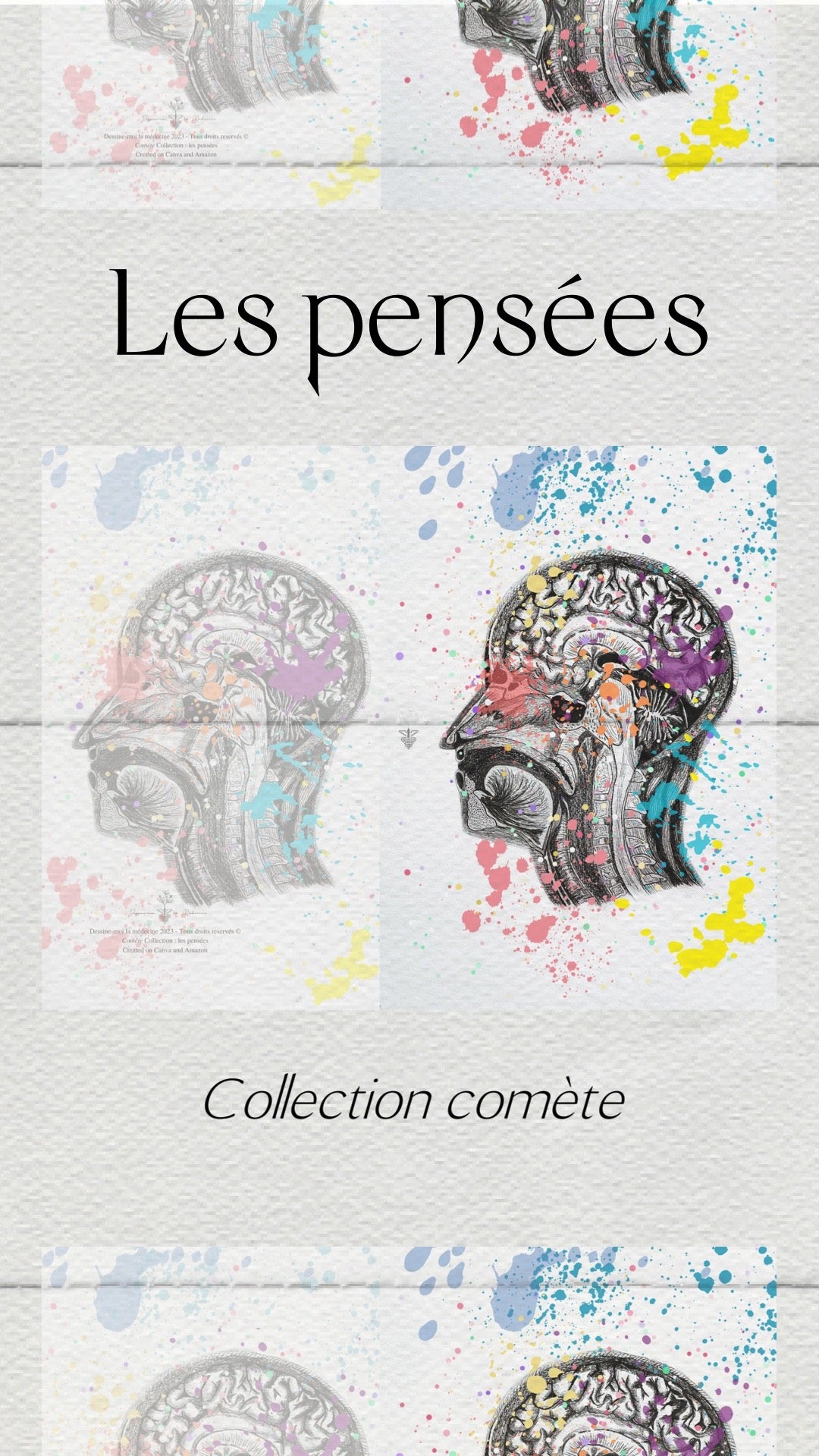 Carnet de notes - Notebook et to-liste organisateur - Tirer des plans sur la comète : Le cerveau, les pensées