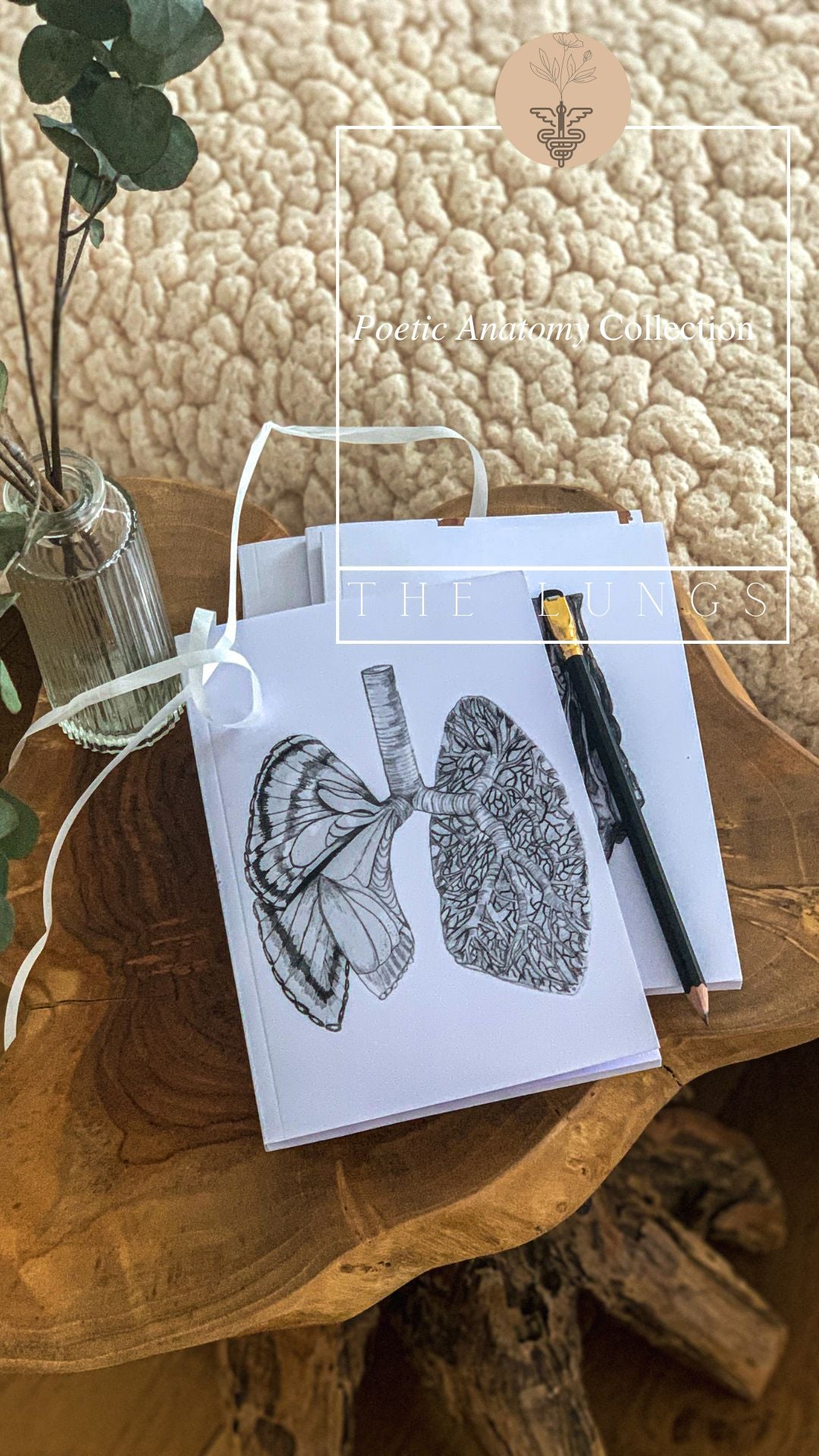 Carnet de notes - Notebook - Anatomie Poétique : Les Poumons 🫁